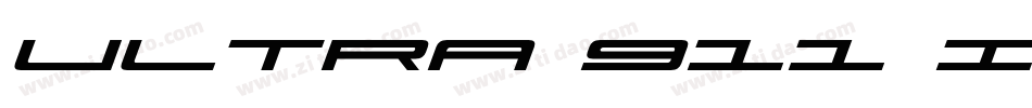 Ultra 911 Italic字体转换